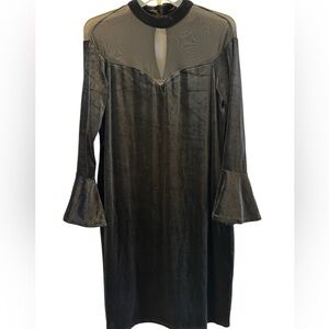 Love Squared Plus Size Velvet Illusion Sheath Dress Size 2X NWT